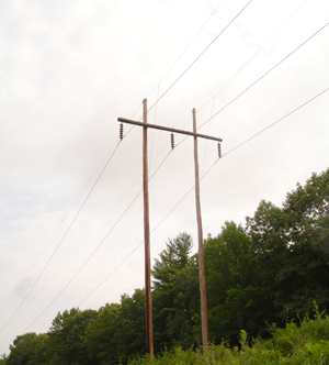 Photo of power transmission lines