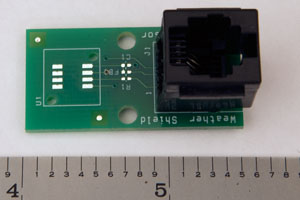 Image of the remote temperature sensor board